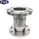 FGO stainless steel metal braided hose overall 304 flanges at both ends BWG-16P PN16 DN250 2 meters long