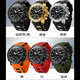 Raellishi School Season Student Electronic Watch Men's Teenager Alarm Clock Luminous Waterproof Army Watch Junior High School Birthday Gift Male 6193. All Black Silicone Tape [Gift Box Packaging]
