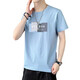 Antarctic People Summer et automne mince t-shirt à manches courtes à manches décontractées pour hommes inférieurs à manches à manches 2025 Été et automne Brand Trendy 1506d Mist Blue 1506D White XL