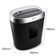 Deli Deli Confidential Paper Shredder Office Commercial Paper Shredder Multi-function Paper Document Shredder Large Paper Shredder 5 sheets Deli 9929 Paper Shredder (Black)