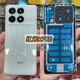 XSuitable for Redmi K70 version original glass back cover k70ultra/k70e original disassembled rear case battery cover K70ultra original disassembled 99 new back cover clear and snowy white