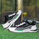 Forrest Gump Schuhe Herrenschuhe atmungsabstaubare Schuhe Sportschuhe lässige Schuhe ein Fuß Pedal Trendy Schuhe nicht rutschfeste Kleidung-resistente Laufschuhe Dad Schuhe Mesh schwarz und grün 39