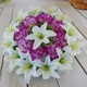 Manufacturer's simulated chrysanthemum 50cm wreath Qingming sacrifice tomb sweeping and grave placement plastic silk flowers in the cemetery white