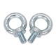 JINGGONG national standard galvanized lifting eye screw GB825 German standard marine mold ring ear lifting bolt M6M8M10M12M14 national standard M12 (recommended load bearing 0.5 tons) (2 pieces)