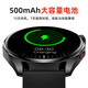 2025 Nuevo Huawei Xiaomi Teléfono móvil Universal Smart Smart Wraw Azgar Monitoreo de la presión arterial, frecuencia cardíaca de oxígeno en sangre, reloj de ácido úrico negro/redondo (versión superior no invasiva en sangre, presión arterial, ácido úrico)