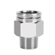 EXSN 304 stainless steel pneumatic connector PC male thread straight air pipe connector quick plug male thread connector PC16-04