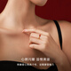 CRD Ke Laidi gold ring gilded love heart-shaped solid gold 999 solid ancient ring as a birthday gift for your girlfriend 2.8g