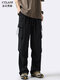 190 Pantalones de versión extendida altas para adolescentes masculinos Pantalones casuales Pantalones de paracaidismo Pantalones de deportes sueltos de 120 cm Black XL 183 o por encima de 130-155Jin [Jin equivale a 0.5 kg]