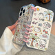 迅炫翻盖笔记本涂鸦KT猫小新适用苹果16promax手机壳iphone15/14新款13pro书本12promax创意ip11卡通可 书本壳【涂鸦风卡通凯蒂猫+粉色书环】 iPhone 16 Pro 