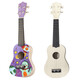 Ibanez Ukulele DIY kleine Gitarrenhandgefertigte Materialbeutel 21 Zoll rund + Pigment 21 Zoll
