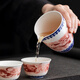 器氏羊脂玉瓷功夫茶具套装敦煌飞天2024茶杯陶瓷盖碗办公室会客 9274-颜紫山羊脂玉瓷敦煌飞天