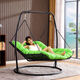 
Nuojiangjing Ei9 rocking chair, double hammock hang basket, blue bed outdoor swing chair balcony hanging blue swing bed rocking white small (A13821 seat cushion)