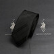 SeETON/PAORO tie men's formal wear business black striped silk casual hand-touching suit shirt high-end brand gift box plaid gray-P724 hand-touching style
