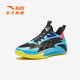 Anta Children's Sports Chaussures Men's Big Children's Chaussures 2025 Été Nouveau produit Mesh Breasping and Recushed Basketball Chaussures noir / chlore bleu / Mingmei Pink-3 42