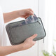 
Guanmao Pei travel document storage bag large capacity multi-functional bill clip passport protection case file household registration book sorting bag gray-small [travel document bag]