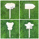 Diy hand-painted wooden blank class sign kindergarten planting area vegetable garden vegetable patch garden plant label insert card 12 styles 32*19cm pole 65cm waterproof and anti-corrosion treatment