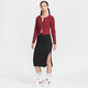 Nike (Nike) Women's 2024 Winter New CNY Short Short Fish Bone Bone Sports Cardigan HV8459 Burgundy HV8459-677 XL