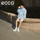 ECCO casual sneakers for men, trendy thick-soled retro height-increasing men's shoes, cowhide, street ACE856814 HL white 85681450874 42 It is recommended to buy one size up