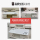 Yipinfancheng 24-hour flash coffee table living room simple coffee table TV cabinet combination set living room coffee table 1.3M warm white + white marble glass tempered glass desktop