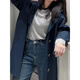
Yuebanqing (YUEBANQING) retro navy blue hooded work clothes trench coat for women in spring and autumn medium-length versatile loose coat coat Navy blue [Suggested weight 100-120 Jin [Jin equals 0.5 kg]] L