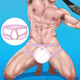 ORLVS men's underwear men's thong free of charge full hollow low waist bondage sexy pants with hip lift double thong gay 0 pink M