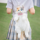 Chongker宠客三花猫包仿真毛绒玩偶治愈生日礼物女生 淡三花背包+珍珠围脖