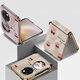 Mixuan [modische Pocket -Version] Vollbildbogenkirsche geeignet für Huawei Pocket2 Mobile Shell Taschen Neue Faltblattschutzgehäuse Frauen Armband Lanyard Ultra dünn [Vollbildbogenkirsch] Bow Diamant Black Short Style + Gold Huawei Tasche 2