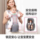 JCZS Taburete de cintura alemana Baby Lightweight Four Seasons Baby durante cuatro meses Correa multifuncional Abrazo abrazo abrazo Soporte de una sola persona que se pone y despega - Peach Blossom Powder