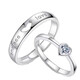 MZMZ platinum couple ring PT950 platinum, give my heart to you, pair the ring for wedding, Valentine's Day, birthday gift for girlfriend, light luxury model-couple ring
