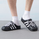 阿迪达斯 （adidas）三叶草拖鞋男女鞋 25夏新款贝壳头运动拖鞋休闲沙滩凉拖包头凉鞋 JH9848 40.5
