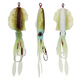 OEMG Cebo de pulpo de plomo con cebo de calamar de doble gancho 15 cm60g Barco de pesca en mar Bait de pesca simulada cebo falso de aguas suaves A1047# plomo 15 cm Cebo de pulpo