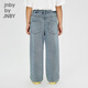 Jnby por Jnby [delgada vellón] Jiangnan Cloth Ropa para niños Lavado de mezclilla de mezclilla