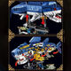 Compatible building blocks, frost dragon model, high difficulty assembled toys, dinosaur boys' birthday, New Year, Christmas gift, mechanical shark + hand-crank base + 687 pellets