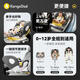 袋鼠爸爸（EURO KIDS）安全座椅婴儿0-12岁360度旋转儿童车载汽车用座椅星途pro流沙金