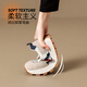 ZHR Frauenschuhe Frühlings- und Sommer atmungsaktiven Mesh-Schuhen für moralische Ausbildung von Schülern von Frauen Leichtes, dick-solide Sneakers für Frauen G686E Mailand 35 35