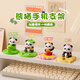 Qile birthday gift for women cute panda mobile phone holder desktop ornaments Teacher's Day souvenir for boyfriend work station decoration Panda mobile phone holder (relax)