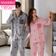 Modal couple pajamas autumn cotton long sleeve trousers home clothes 2025 new autumn cardigans can be worn outside cotton suits for men 8793 women 9793 M women + men L