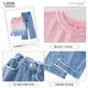 Ove Girls Spring y Autumn Set niños 2025 Nuevo deportes de moda y ropa de primavera casual niña Big Child 12 años 13068 Azul + 4891 Pink Blue 170 cm