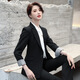 Purple Charming Black Suit Jacket Women's Short Style Small Spring Autumn Winter New Slim Fit Ladies Casual Suit Gray Suit M (Recommended 90-100 Jin Jin equals 0.5 kg)