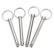JINGGONG steel ball pin single steel ball quick release pin safety pin ball head locking pin insurance pin quick release pin M6M8M10 6*30 stepped (steel ball pin/2 pieces)