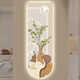 Decorative painting of the four-member elephant decorative painting of the entrance of the family of four, buttery style corridor hanging painting led lighting high-end wall murals T12529 (uv exquisite carving without frame) 30*90 (small size carefully selected) Crystal porcelain picture/no light