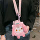 Huanxiao Yugui Dog Coin Wallet Opporeno7 Caja de teléfono móvil A93A8A72 Pareja A11A35 Crossbody Rope K9 Real V15 Pink Tpu [Yugui Dog + Slant Range Lanyard.] A59/A59S