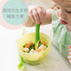 OLABABY 欧拉宝贝儿童绿芽硅胶餐勺叉蒸煮两用辅食碗婴幼儿喂养餐具 长勺+短勺(2件套)30300