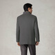 GORNIA men's casual business versatile standard blended comfortable woolen simple coat for men GBS22341193 Gray L