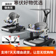 Angi Baby Babypure Shine2024 Baby Walker Multifunktion Anti-Rolling Baby Children Walker lernt Standard-Mica Grey + Essschild