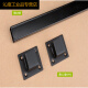Soporte de sombrero duro Soporte de pared de pared de pared estante de colocación de sombrero Sitio de construcción Taller Ratch de colgantes de pared Q1SN9854 Negro de 50 cm de largo con 4 ganchos (4 mm gruesos)