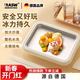RASW German Fried Yogurt Machine Home Small Plug-in Fried Ice Machine Stainless Steel Diy Homemade Ice Cream Machine Children's Mini Ice Cream Frozen Large Ice Mechanical Ice Tray Matcha Green [Large Quick Frozen] + Food Grade Double Ice Shovel