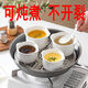 FANCYCHIC high temperature resistant stew pot with double ears ceramic water-proof stew pot with lid commercial Shaxian snack stew pot household steamed egg bowl 2 pieces 5-inch household style double ears stew with lid