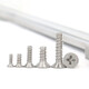 XMSJ304 Acero inoxidable Countersunk Cross Cross Autodelabla Autoducto GB846 Tornillo electrónico de precisión estándar M1.2-M5 KB2.6*12200 Piezas
