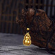GRAYCEWODY Old Phoenix 999 Gold Classic Gourd Pendant Necklace Ancient Method Transfer Beads Clavicle Chain Full of Fortune Gifts Gourd Pendant Necklace Old Phoenix Gold Store Model